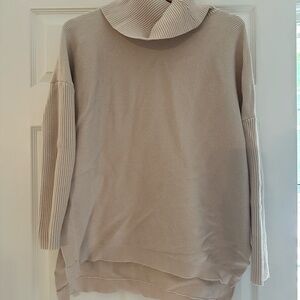 Women's Cream Oversized Sweater